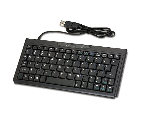 Solidtek Mini Portable Scissor Switch Black USB Keyboard KB-3100UB
