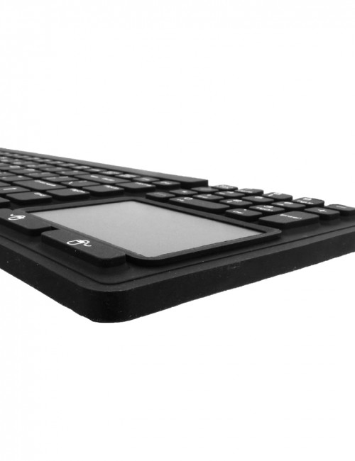 Silicone Slim Waterproof Medical USB Full Size Keyboard Touchpad KB107