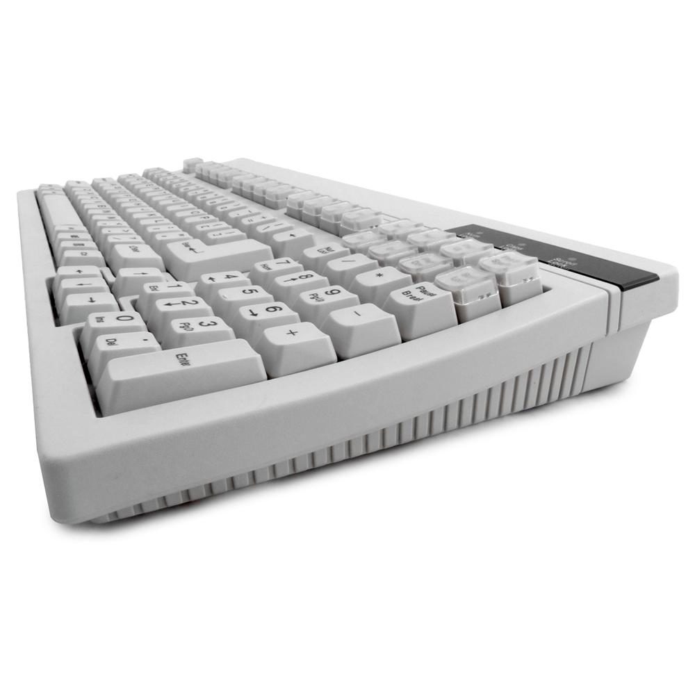Solidtek Ivory PS/2 Slim Mini Portable Industrial Keyboard ACK700