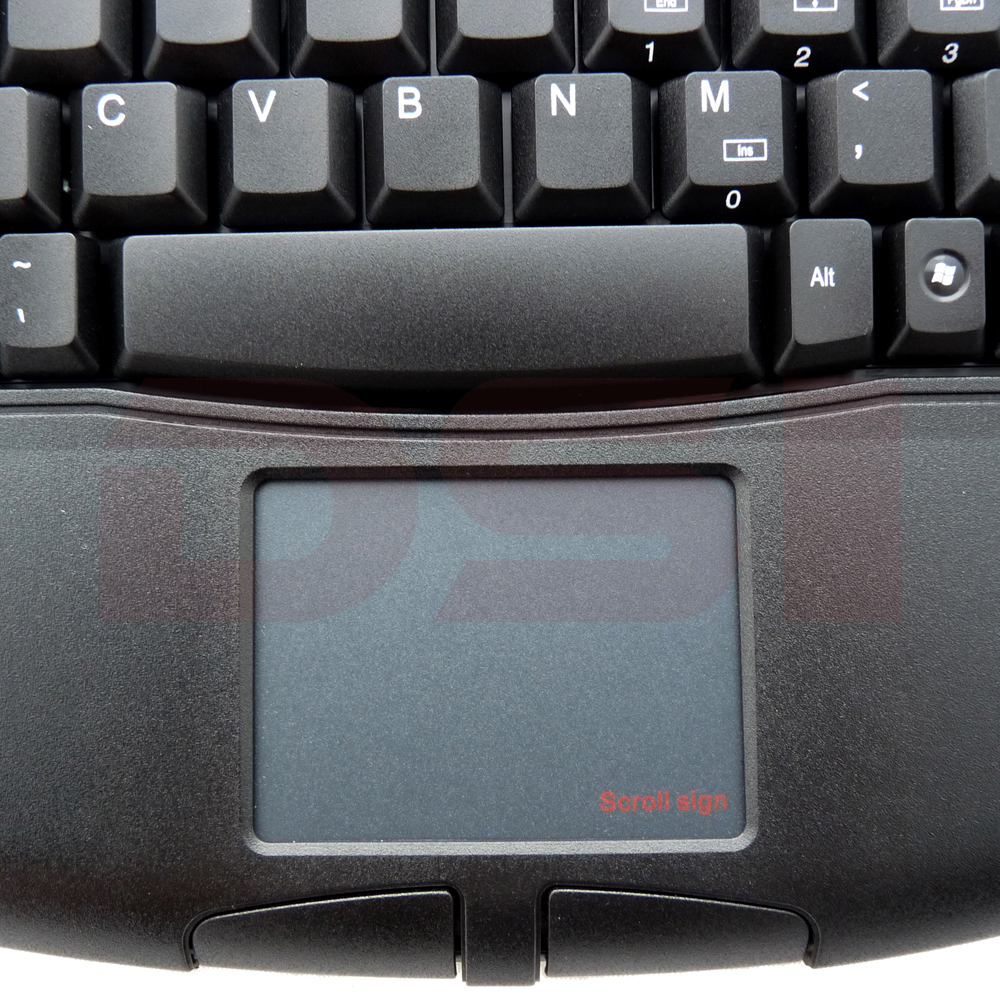 Solidtek Mini Black PS/2 Keyboard with Touchpad KB-ACK540PB DSI-Keyboards