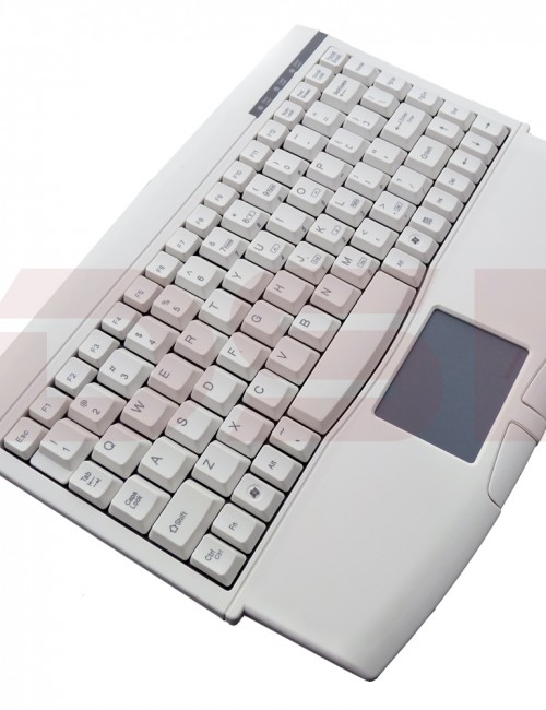 Solidtek Mini Ivory PS/2 Keyboard with Touchpad KB-ACK540