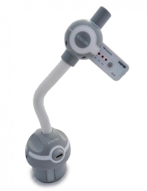 Universal Car Cup Mount with Gooseneck and FM Transmitter