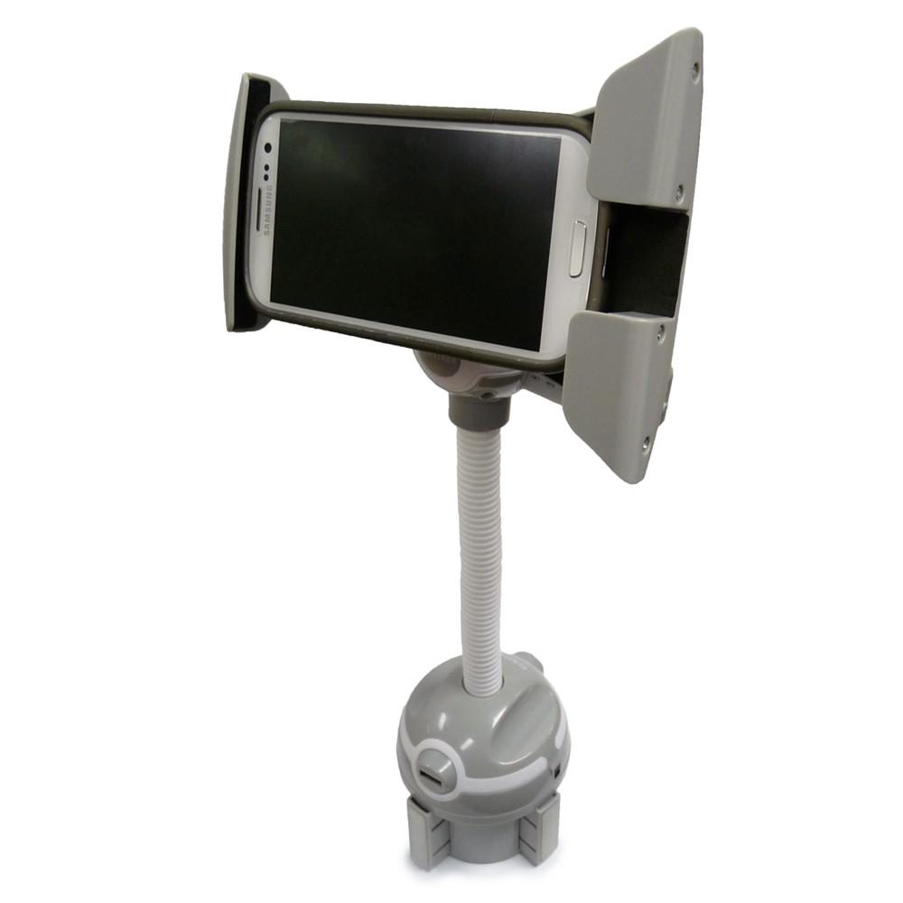 Universal Car Cup Holder Mount w/ Gooseneck for iPad, Tablets & Smartphones