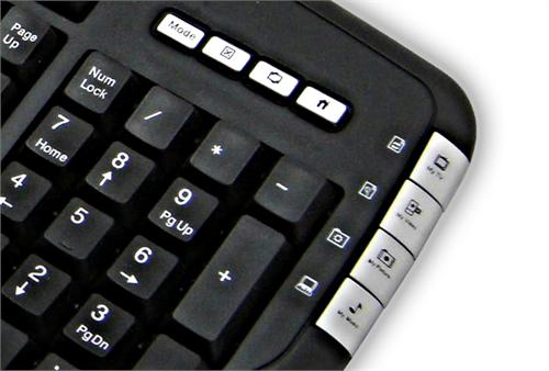 2.4GHz Wireless HTPC MCE Multimedia Keyboard w/ Media Remote RKR-528