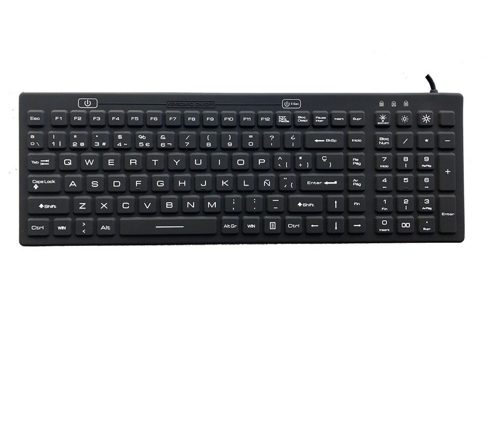 Spanish Layout Silicone Keyboard