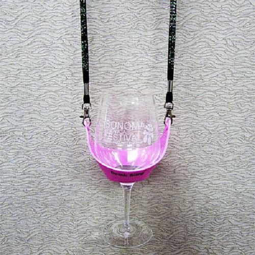 This wine-holder necklace lets you drink hands-free